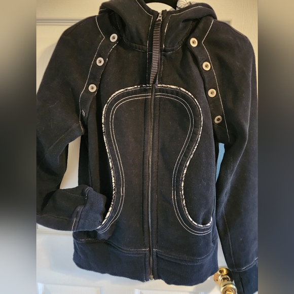 Lululemon Special Edition Convertible Full Zip Scuba Hoodie Sz 8 - Picture 2 of 10